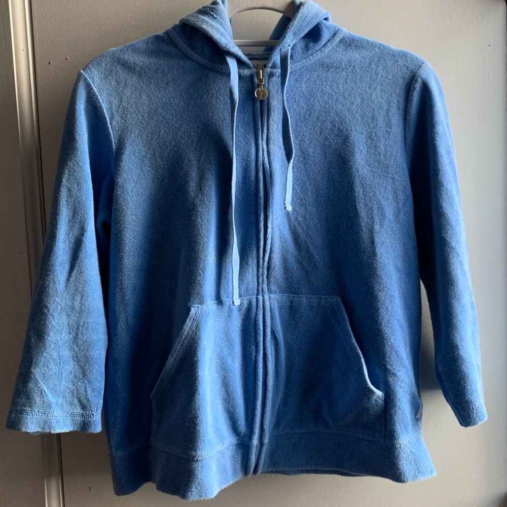 Baby Blue Terry Cloth Vintage Sweater